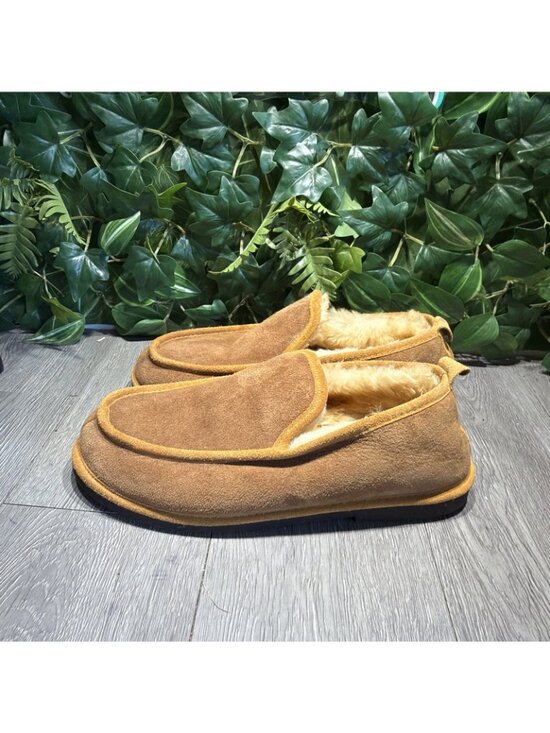 L.L.Bean Wicked Good Sheepskin Slippers Men’s 10 Slip-On Brown/Tan Real Fur main image 4